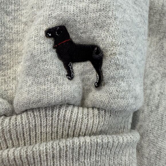 VTG 90s The Black Dog Sweatshirt Sz L Gray Martha's Vineyard USA Made Dog Logo - Picture 9 of 11